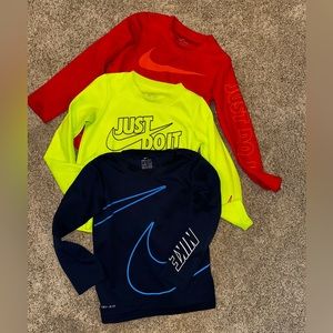 (lot of 3)Nike Long Sleeve Dri-Fit T-Shirts